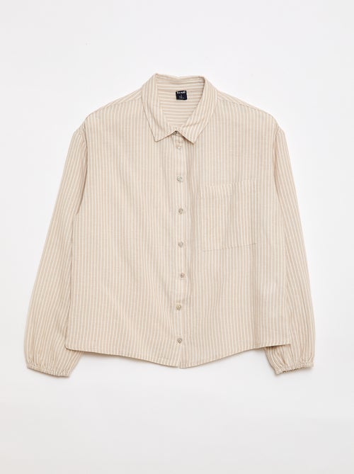 Camicia dritta a righe - So Easy - Kiabi