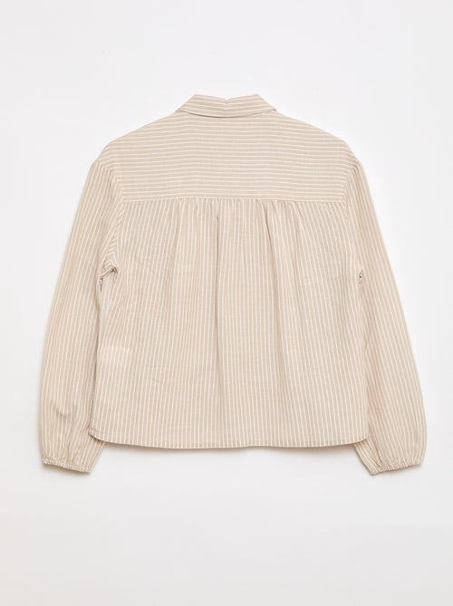 Camicia dritta a righe - So Easy - Kiabi