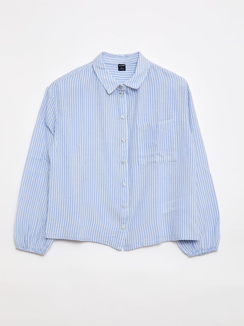 Camicia dritta a righe - So Easy Blu - Kiabi