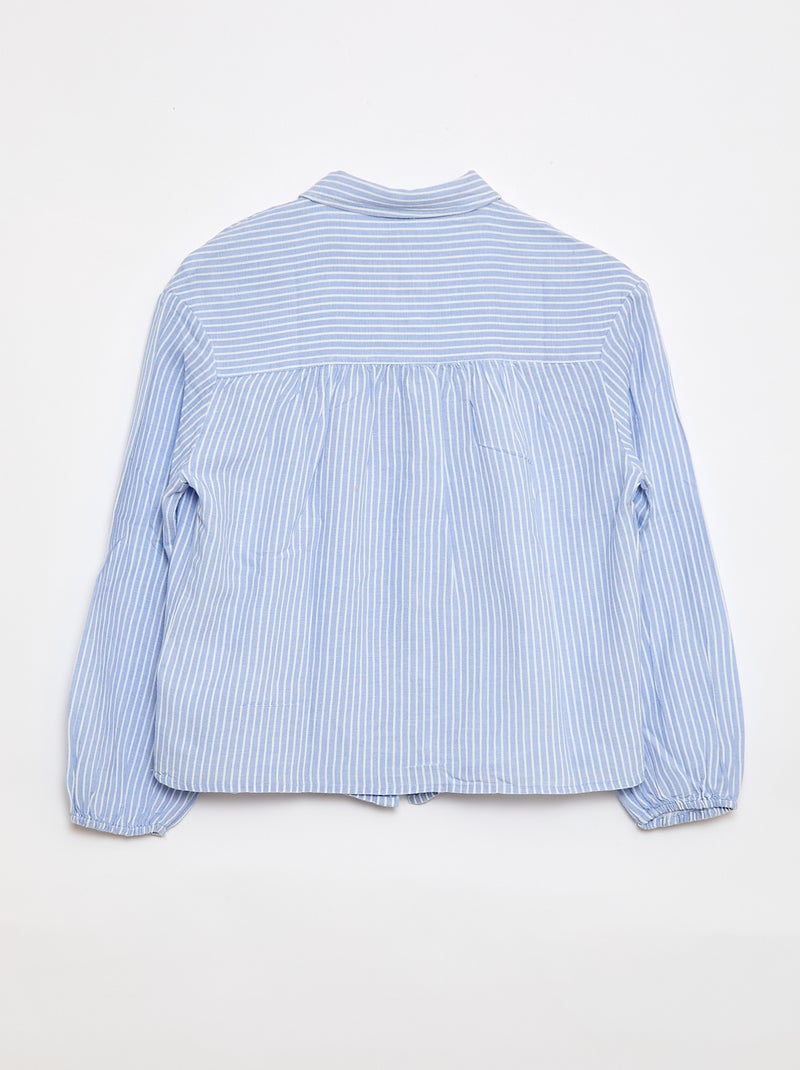 Camicia dritta a righe - So Easy Blu - Kiabi