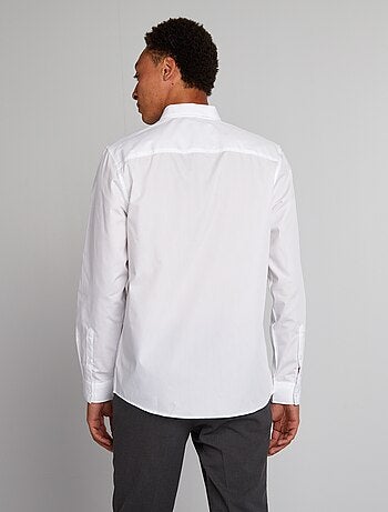 Camicia dritta bianca