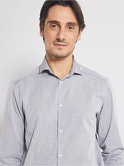 Camicia dritta con collo italiano - Kiabi