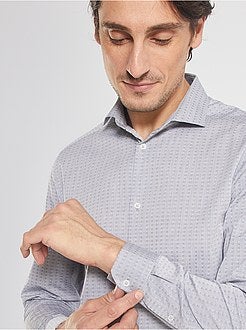Camicia dritta con collo italiano - Kiabi