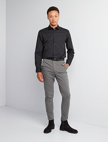 Camicia dritta bianca