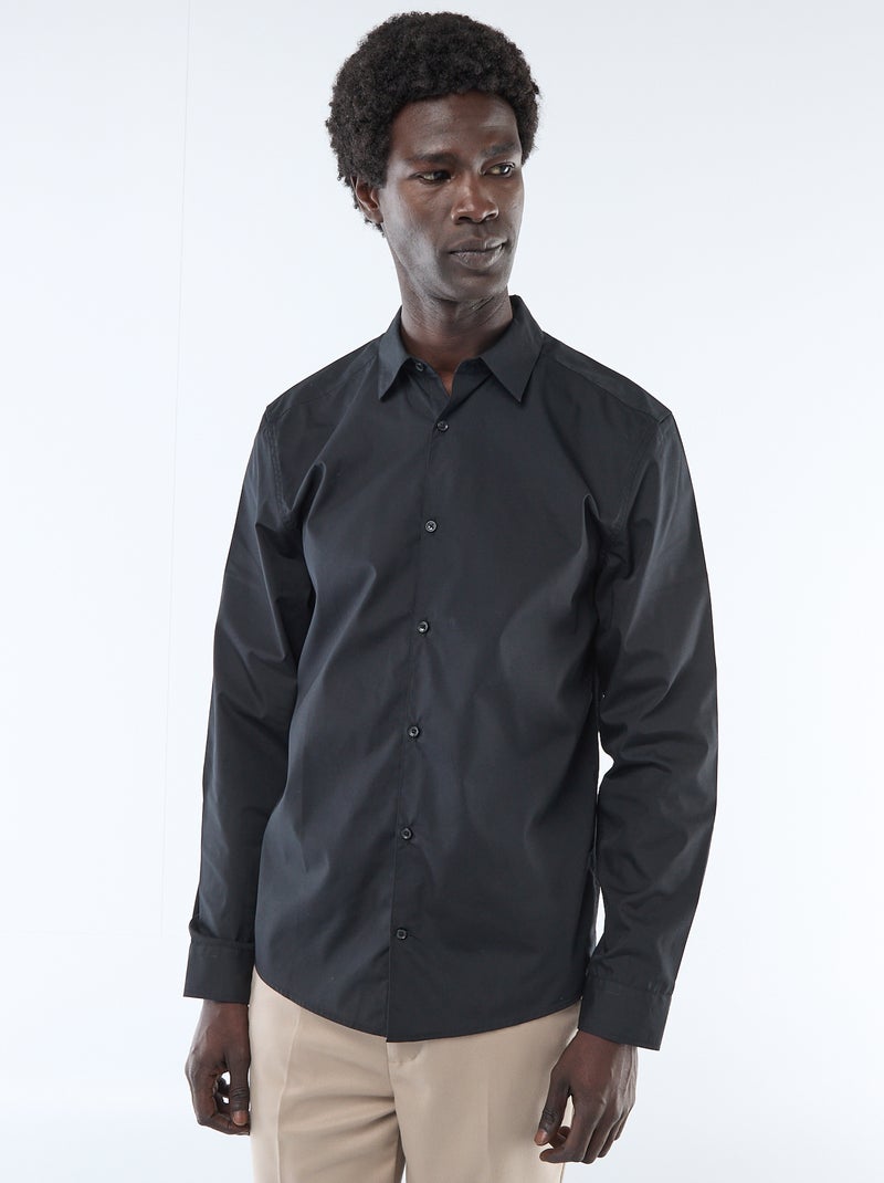 Camicia dritta Nero - Kiabi