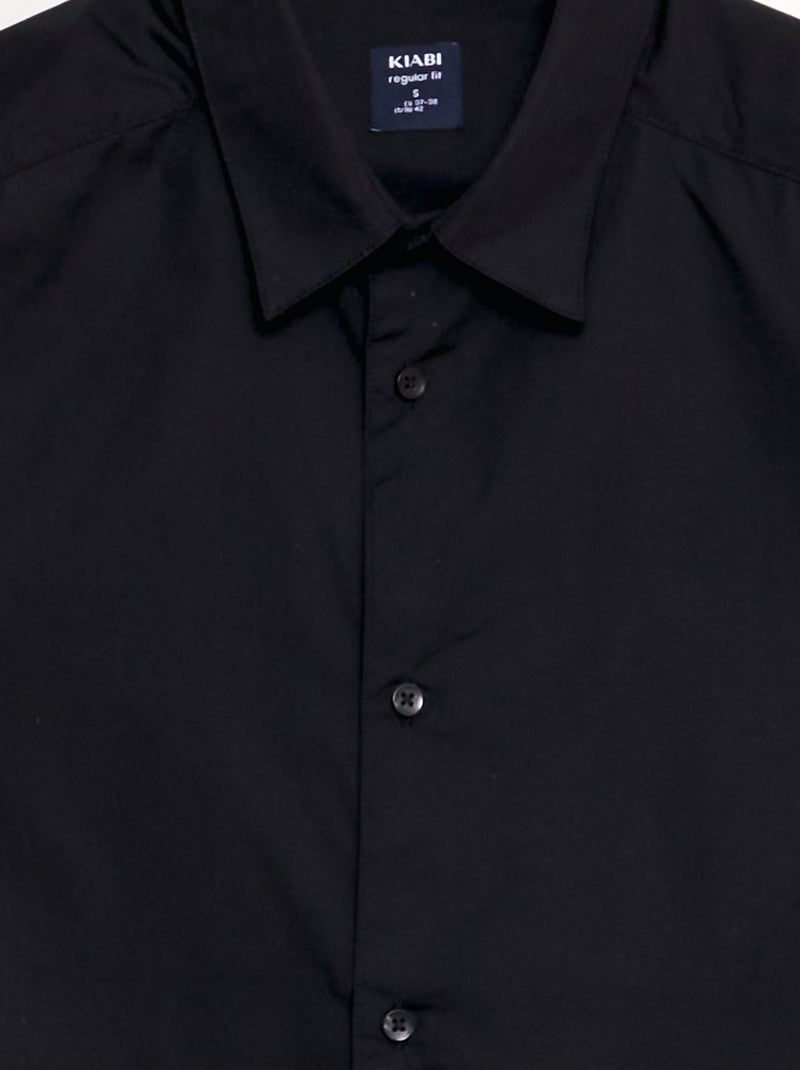 Camicia dritta Nero - Kiabi