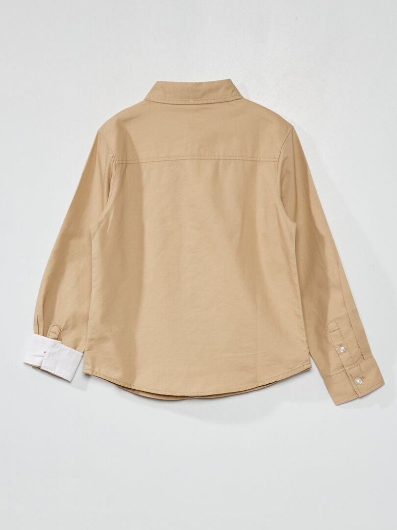 Giubbotto Uomo Ecopelle Con Collo Coreano Tinta Unita Beige Casual