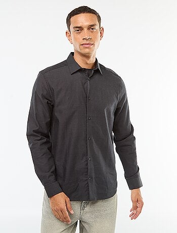 Camicia dritta tinta unita