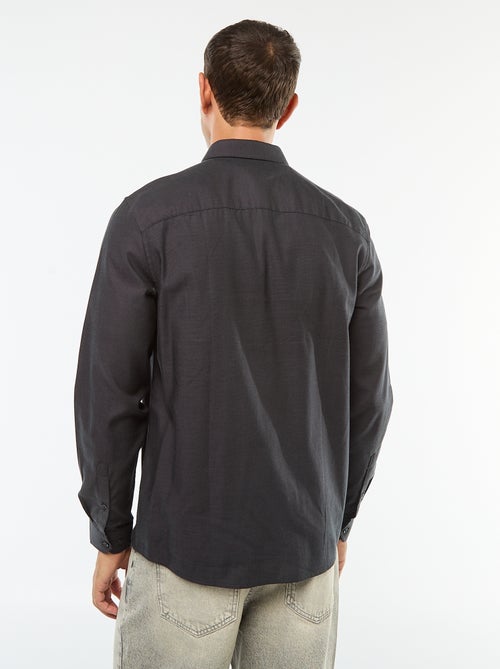 Camicia dritta tinta unita - Kiabi