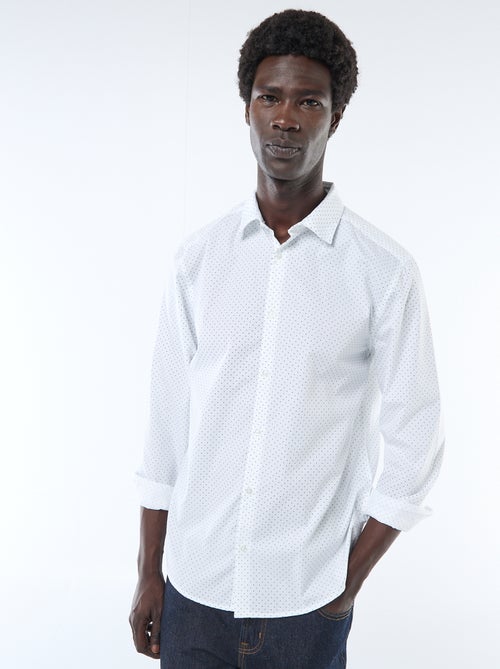 Camicia dritta/regular a pois - Kiabi