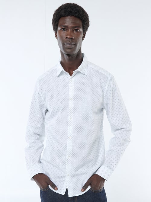 Camicia dritta/regular a pois - Kiabi