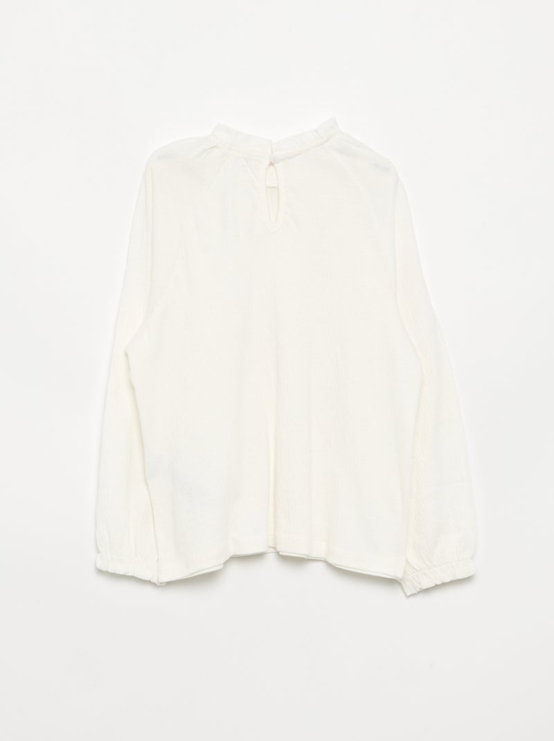 Camicia effetto blusa Bianco - Kiabi