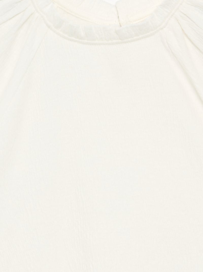 Camicia effetto blusa Bianco - Kiabi