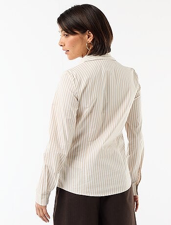 Camicia effetto fit collo italiano