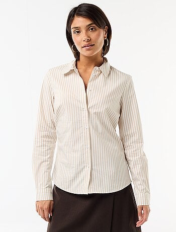 Camicia effetto fit collo italiano