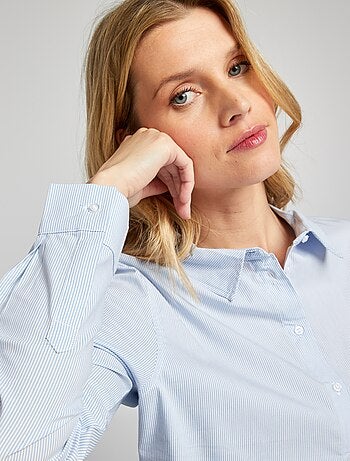 Camicia effetto fit collo italiano