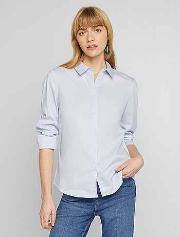 Camicia effetto fit collo italiano