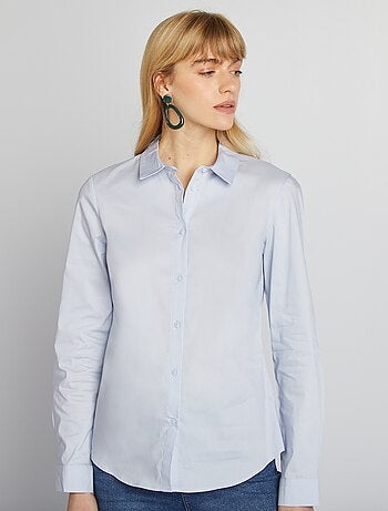 Camicia effetto fit collo italiano