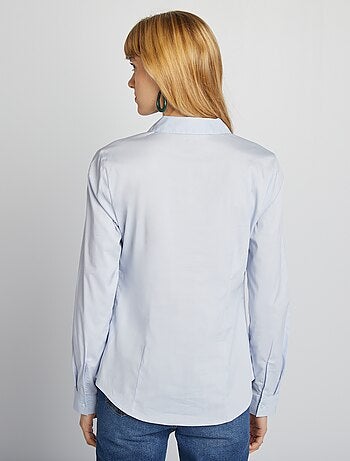 Camicia effetto fit collo italiano
