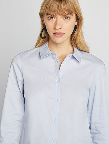 Camicia effetto fit collo italiano
