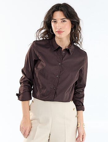 Camicia effetto fit collo italiano
