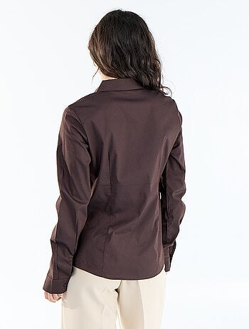 Camicia effetto fit collo italiano