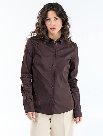 Camicia effetto fit collo italiano