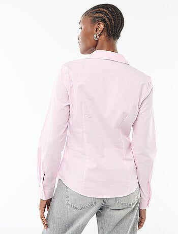 Camicia slim fit con colletto all'italiana