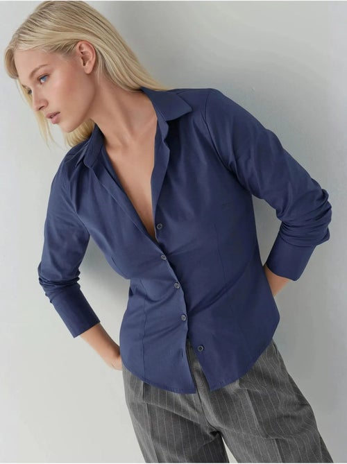 Camicia elegante a maniche lunghe con bottoni hiccup - Kiabi Camicia elegante a maniche lunghe con bottoni hiccup - Kiabi