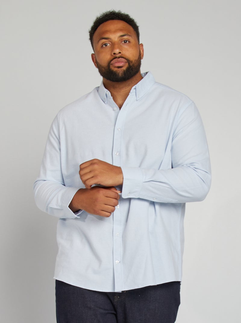 Camicia en cotone oxford BLU - Kiabi
