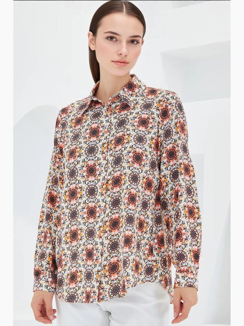 Camicia fantasia a maniche lunghe bdart - Kiabi