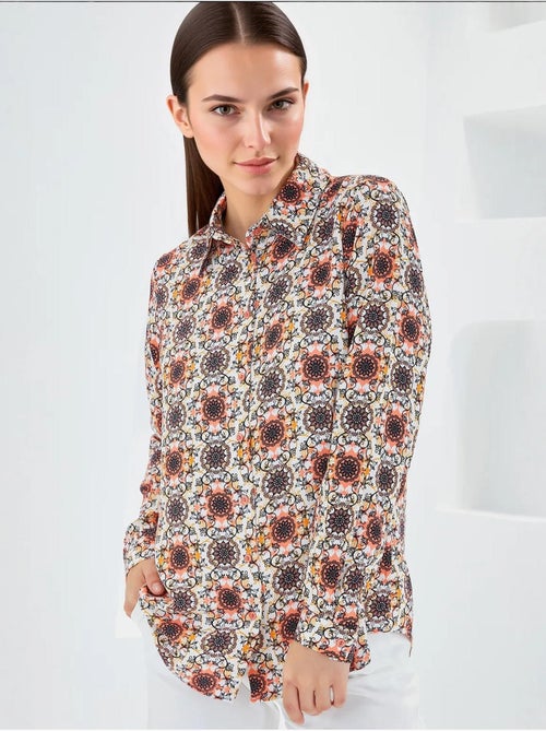 Camicia fantasia a maniche lunghe bdart - Kiabi
