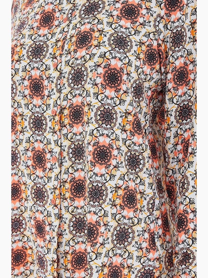 Camicia fantasia a maniche lunghe bdart Arancione - Kiabi