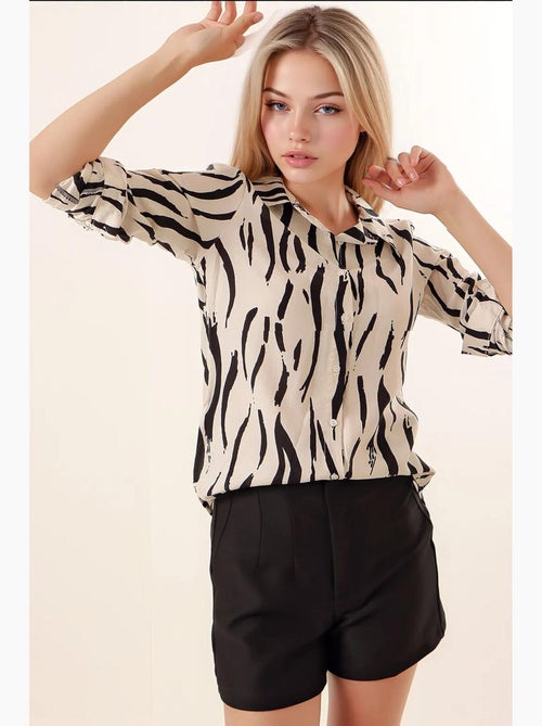 Camicia fantasia a maniche lunghe bdart - Kiabi Camicia fantasia a maniche lunghe bdart - Kiabi