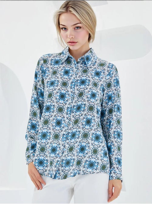 Camicia fantasia a maniche lunghe bdart - Kiabi