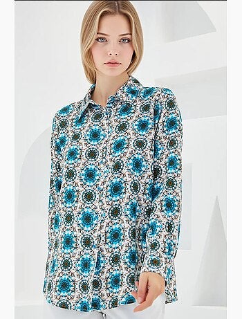 Camicia fantasia a maniche lunghe bdart