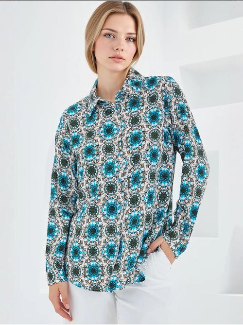 Camicia fantasia a maniche lunghe bdart - Kiabi