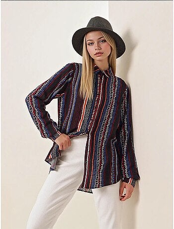 Camicia fantasia a maniche lunghe bdart
