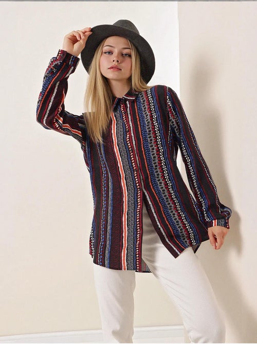 Camicia fantasia a maniche lunghe bdart - Kiabi Camicia fantasia a maniche lunghe bdart - Kiabi