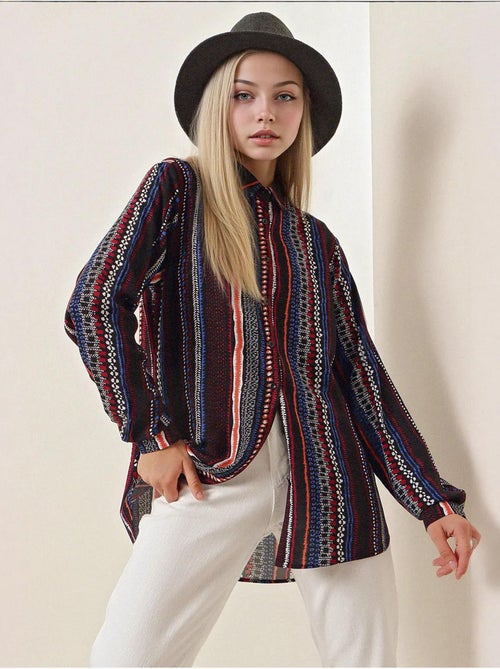 Camicia fantasia a maniche lunghe bdart - Kiabi Camicia fantasia a maniche lunghe bdart - Kiabi