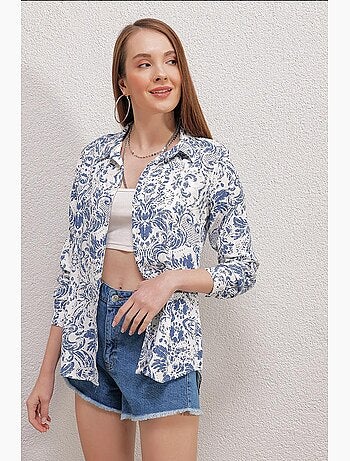 Camicia fantasia a maniche lunghe bdart