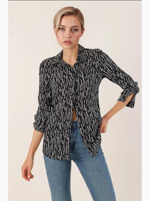 Camicia fantasia a maniche lunghe bdart - Kiabi Camicia fantasia a maniche lunghe bdart - Kiabi