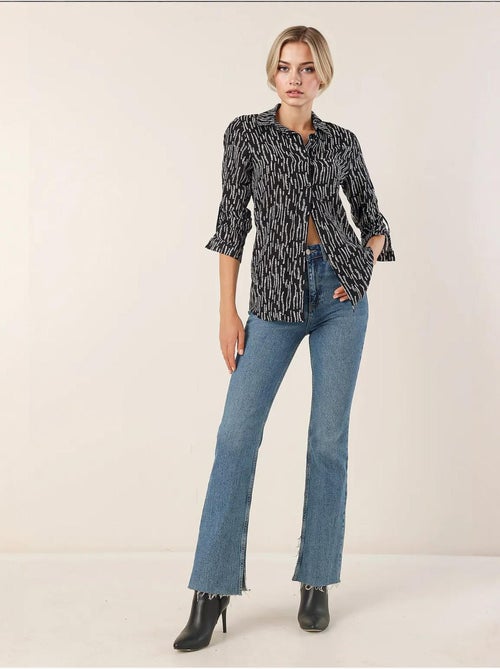 Camicia fantasia a maniche lunghe bdart - Kiabi Camicia fantasia a maniche lunghe bdart - Kiabi