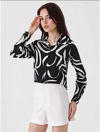 Camicia fantasia a maniche lunghe bdart