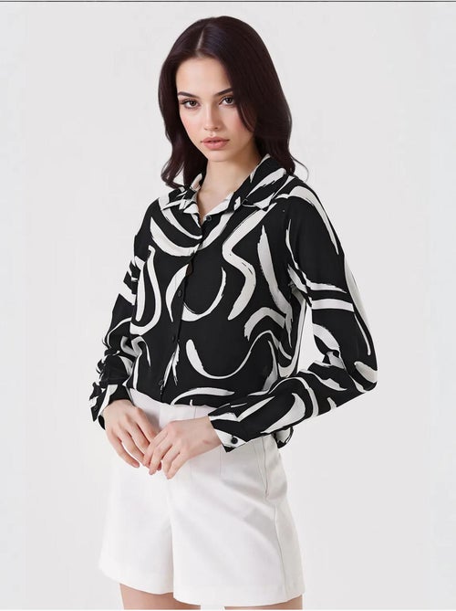 Camicia fantasia a maniche lunghe bdart - Kiabi Camicia fantasia a maniche lunghe bdart - Kiabi