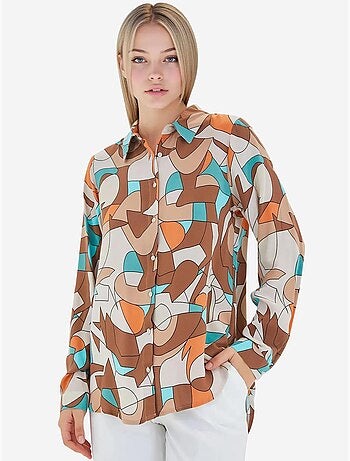 Camicia fantasia a maniche lunghe bdart