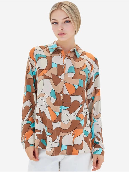 Camicia fantasia a maniche lunghe bdart - Kiabi Camicia fantasia a maniche lunghe bdart - Kiabi