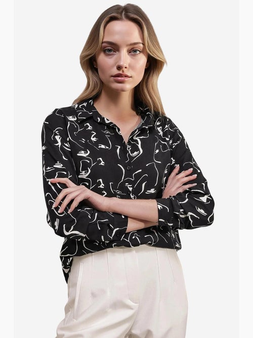 Camicia fantasia a maniche lunghe bdart - Kiabi Camicia fantasia a maniche lunghe bdart - Kiabi