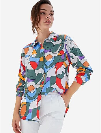 Camicia fantasia a maniche lunghe bdart