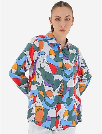 Camicia fantasia a maniche lunghe bdart